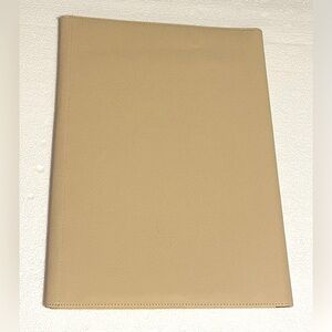 iPad portfolio- cream leather